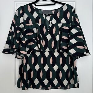 Sunday in Brooklyn Anthropologie ruffle sleeve blouse